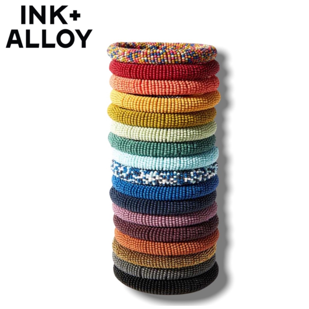 Ink + Alloy Seed Bead Bracelet